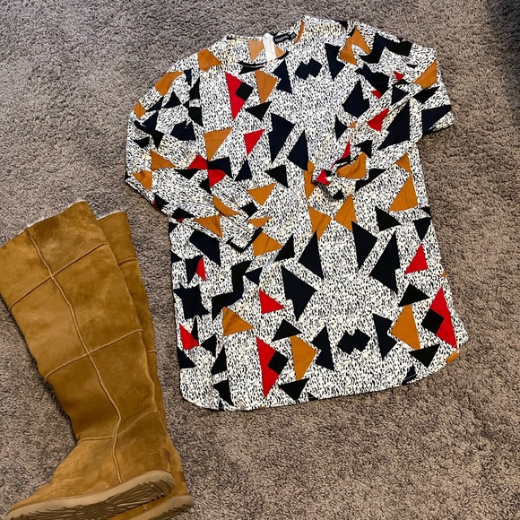 Boohoo size 14 Multi Color Tunic - Picture 2 of 10